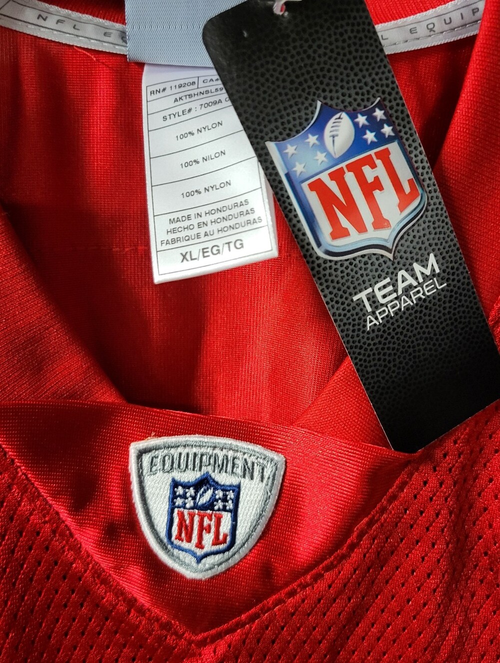 *NEW* NFL Team Apparel Brodie Croyle #12 Kansas City Chiefs Reebok Jersey Sz XL - Picture 5 of 5